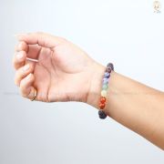Seven Chakra Lava Bracelet