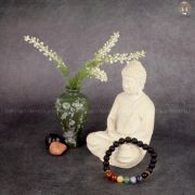 Seven Chakra Lava Bracelet