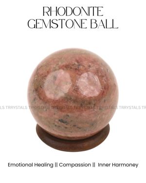 Rhodonite Crystal Ball