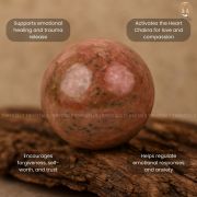 Rhodonite Crystal Ball