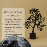 Black Obsidian Crystal Tree