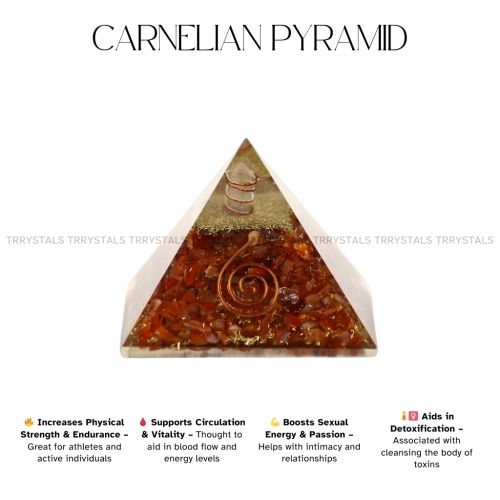 Carnelian Crystal Pyramid