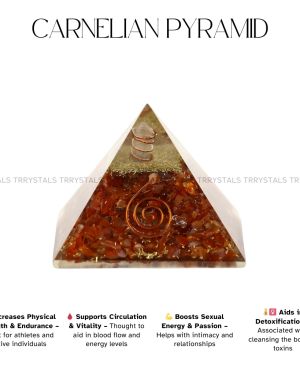 Carnelian Crystal Pyramid