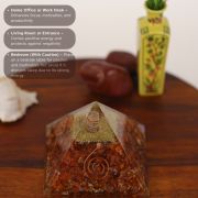 Carnelian Crystal Pyramid