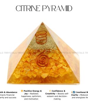 Citrine Crystal Pyramid