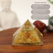 Golden Quartz Crystal Pyramid