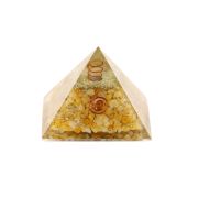 Golden Quartz Crystal Pyramid