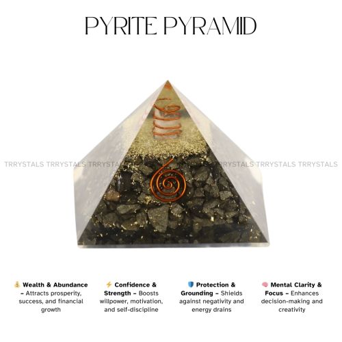 Pyrite Crystal Pyramid