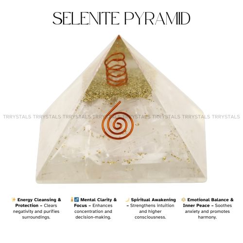 Selenite Crystal Pyramid