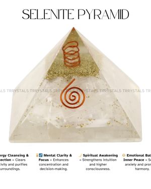 Selenite Crystal Pyramid