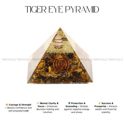 Tiger Eye Crystal Pyramid