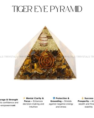 Tiger Eye Crystal Pyramid