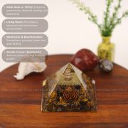 Tiger Eye Crystal Pyramid