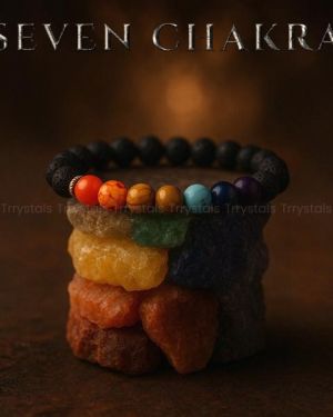 Seven Chakra Lava Bracelet