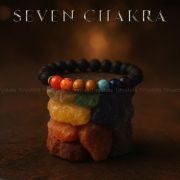 Seven Chakra Lava Bracelet