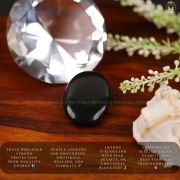 Black Obsidian Gemstone Coin