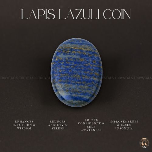 Lapis Lazuli Gemstone Coin