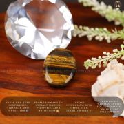 Tiger Eye Gemstone Coin