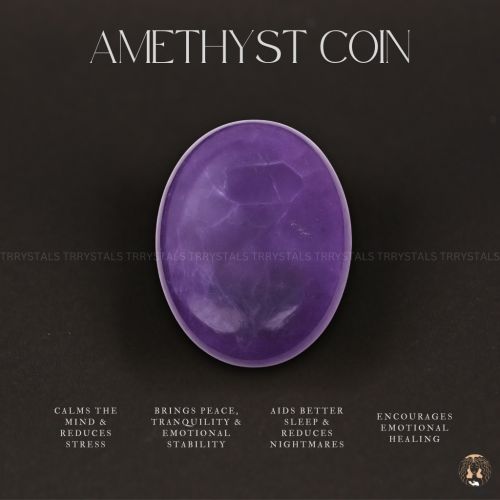 Amethyst Gemstone Coin