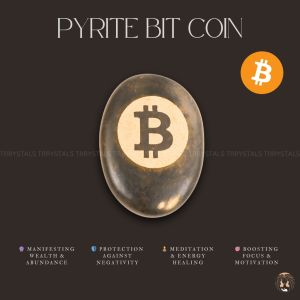 Pyrite Coin with Bitcoin Symbol