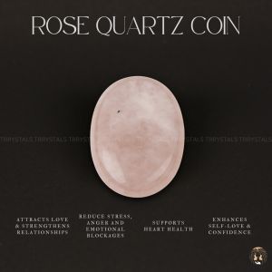 Rose Quartz Gemstone Coin