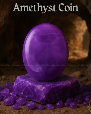 Amethyst Gemstone Coin