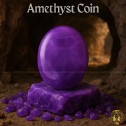 Amethyst Gemstone Coin