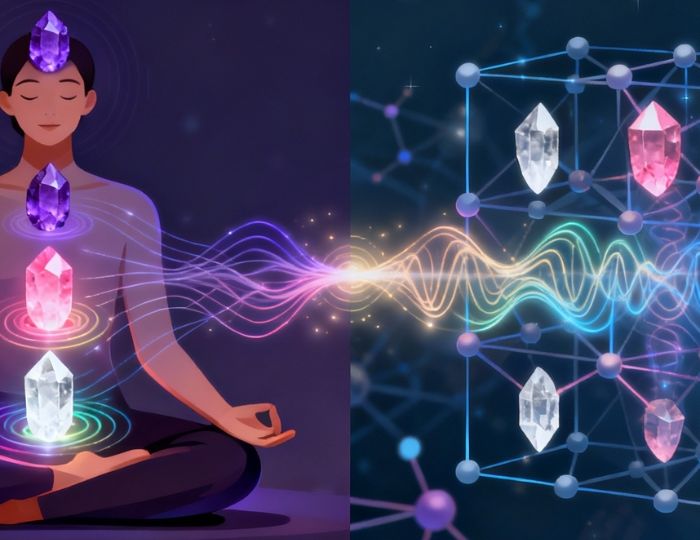 Core Behind Crystals Supporting Us