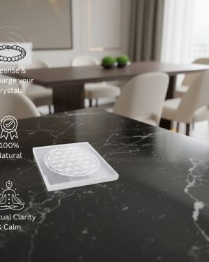 Selenite Plate: Flower of Life