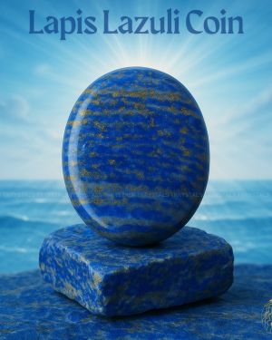Lapis Lazuli Gemstone Coin