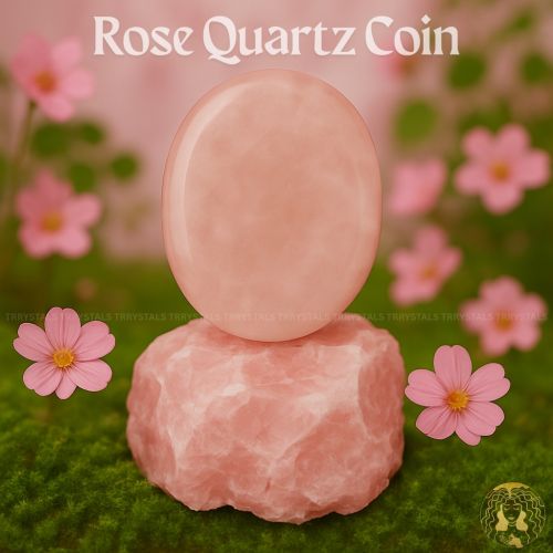 Rose Quartz Gemstone Coin